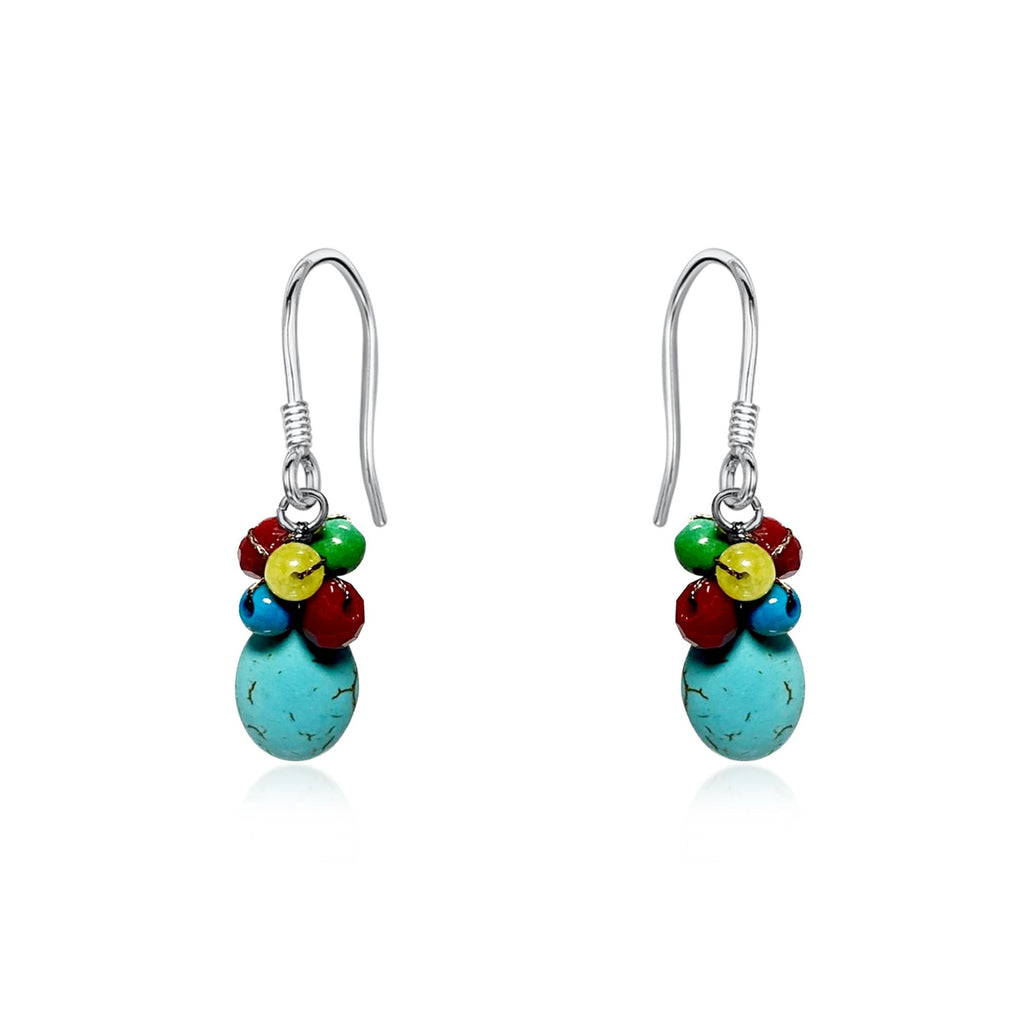 Areeya Turquoise & Cinnamon Earrings