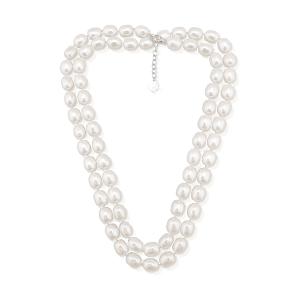 Perle Long Pearl Necklace