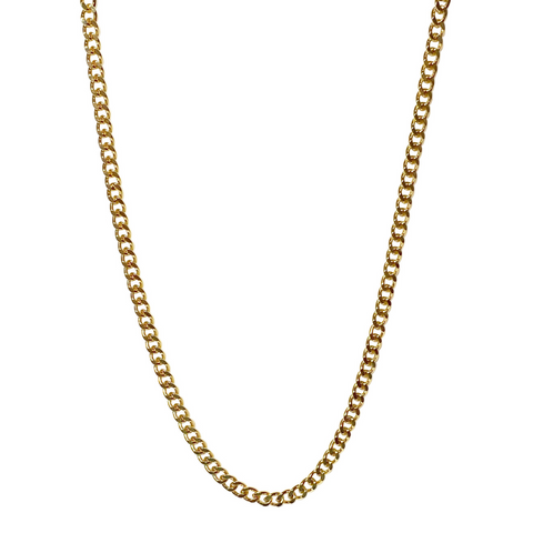Steel Me Yellow Gold Curb Chain