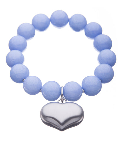 Colours of Fabulous Placid Blue Heart Bracelet