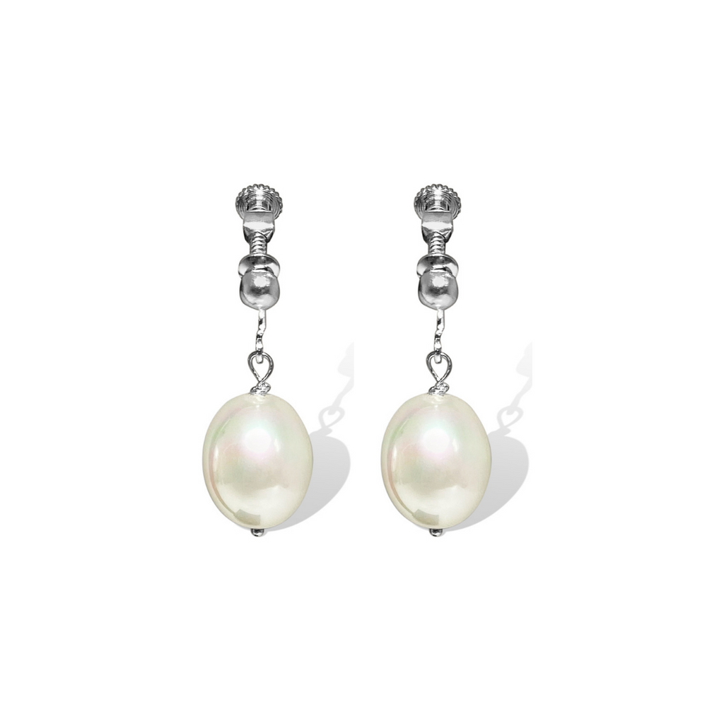 Perle Screw On Earrings