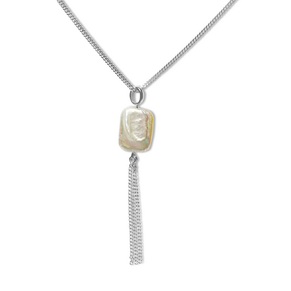 baroque pearl, square baroque pearl, pearls, pearl jewellery, unique jewellery, unique pearls, classic pearls, high quality jewellery, nz jewellery, women jewellery, jewellery for her, gifts for her, mothers day gift nz, nz mothers day present, for mum, beautiful jewellery, nz fashion, baroque pearl and chain necklace