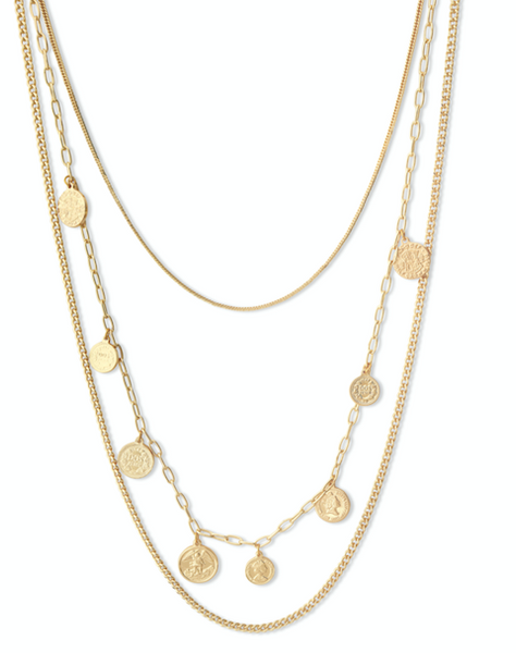 coin necklace, necklace, coin, womens jewellery, fv jewellery, fabulous jewellery, free shipping nz wide, beautiful jewellery, stainless steel jewellery, womens fashion, womens attire, nz business, nz jewellery, nz jewellery, designer jewellery, local nz business, mature womens jewellery, yellow gold necklace, yellow gold jewellery, yellow gold coin necklace, yellow gold stainless steel, yellow gold womens jewellery, long yellow gold necklace, triple chain yellow gold necklace, extra long necklace
