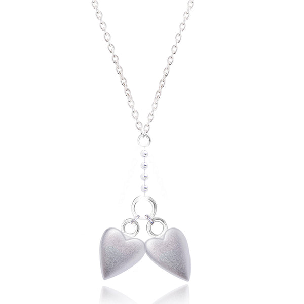 The Heart Series Silver Heart Lock & Key Necklace - Fabuleux Vous Jewellery