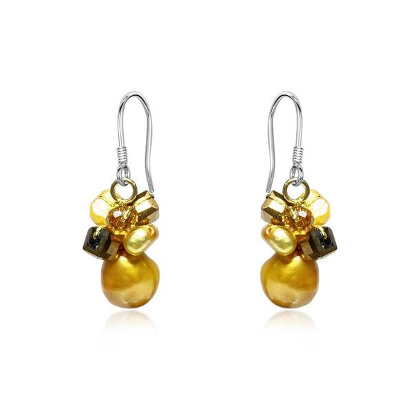 Areeya Gold Pearl Earrings