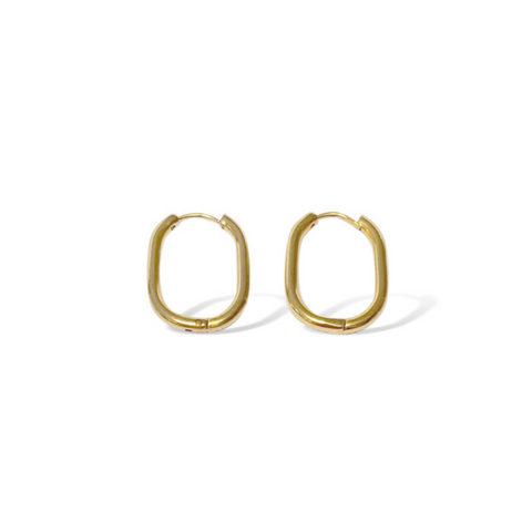 FV Yellow Gold Huggie Hoop Earrings