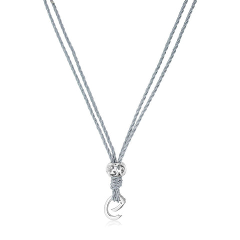 Silver Silk Cordé Necklace