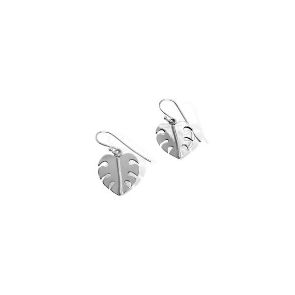 monstera leaf earring, leaf jewellery, monstera leaf, sterling silver womens jewellery, womens fashion, nz designer, designer jewellery, leaf jewellery, monstera leaf jewellery, beautiful jewellery, gifts for her