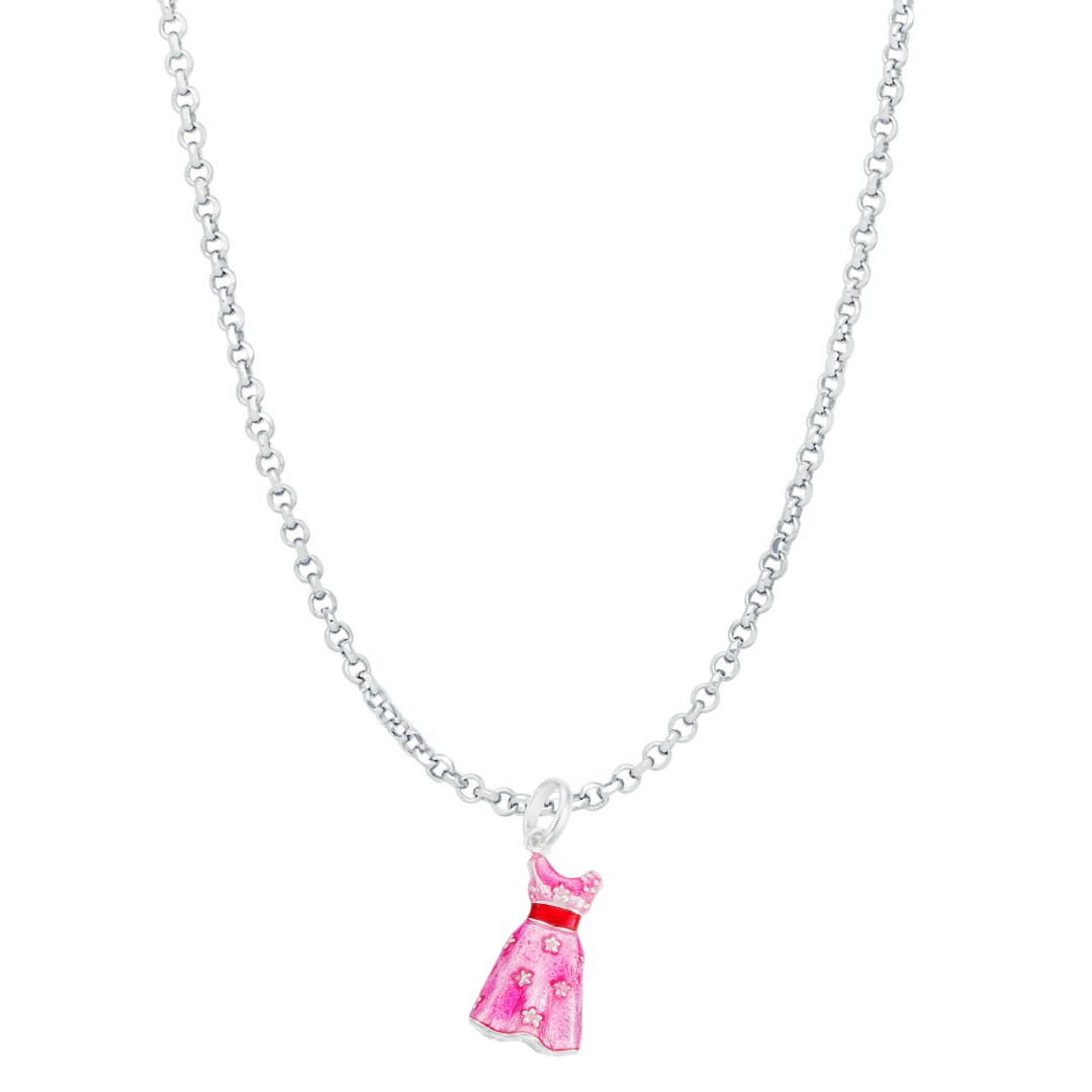 FV Vintage Pink Dress Charm - Fabuleux Vous Jewellery FV Vintage Pink Dress Charm - Fabuleux Vous Jewellery
