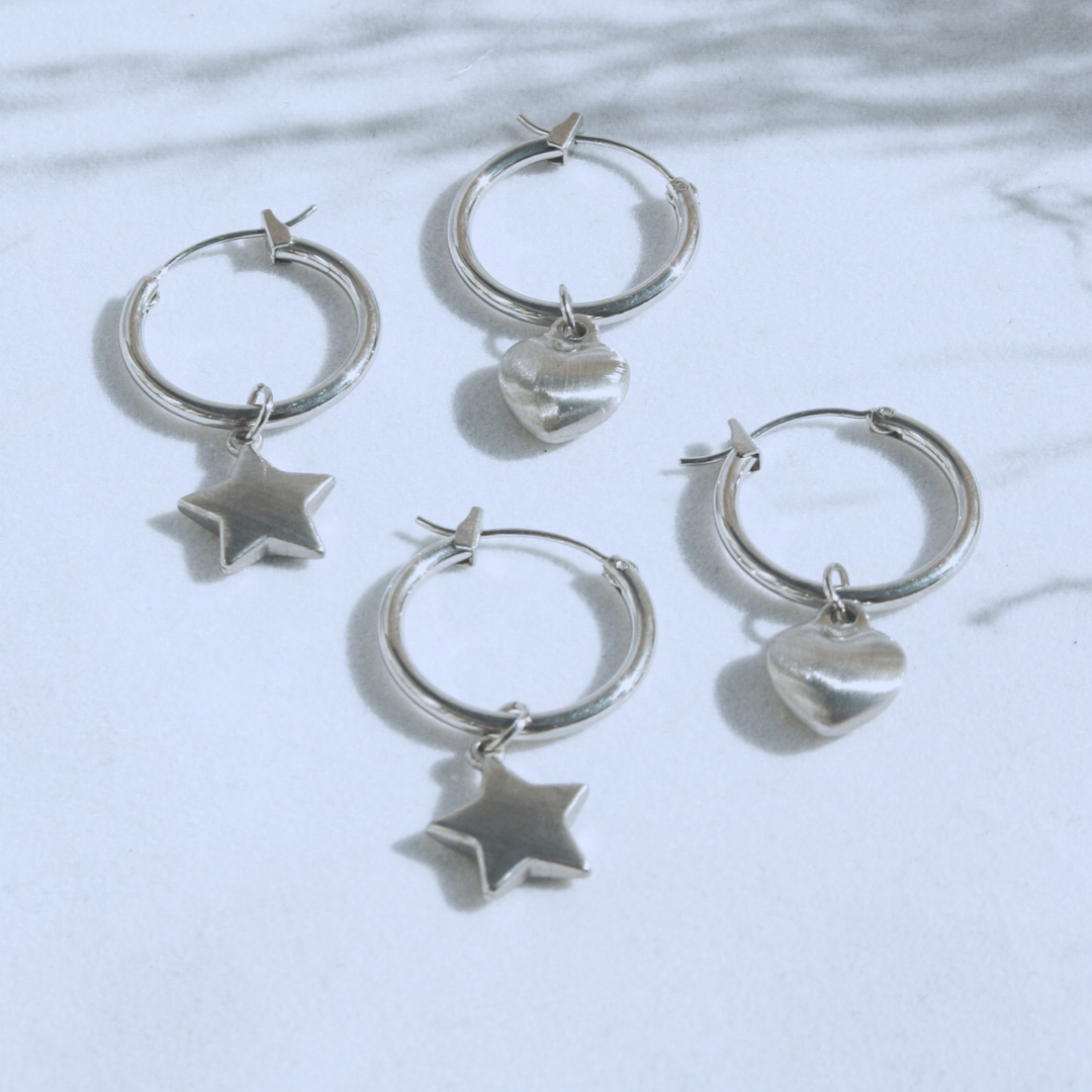 Stainless steel star earrings 2025