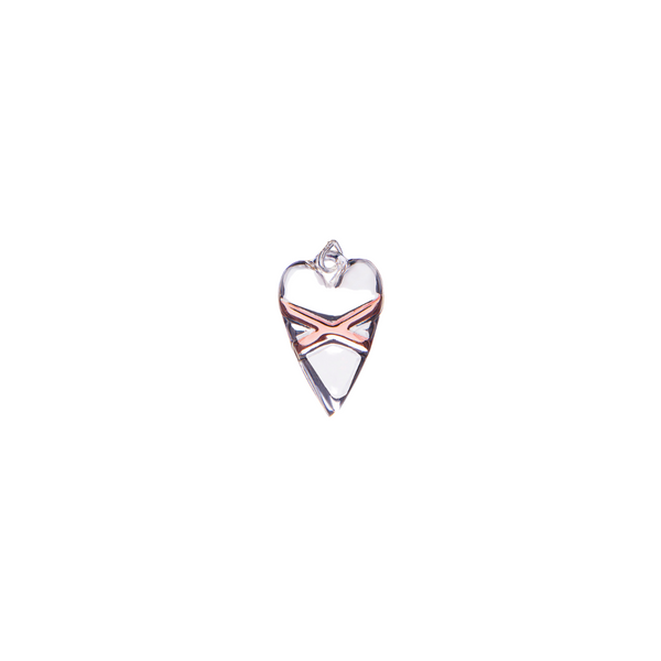 Cross My Heart Rose Gold Small Pendant