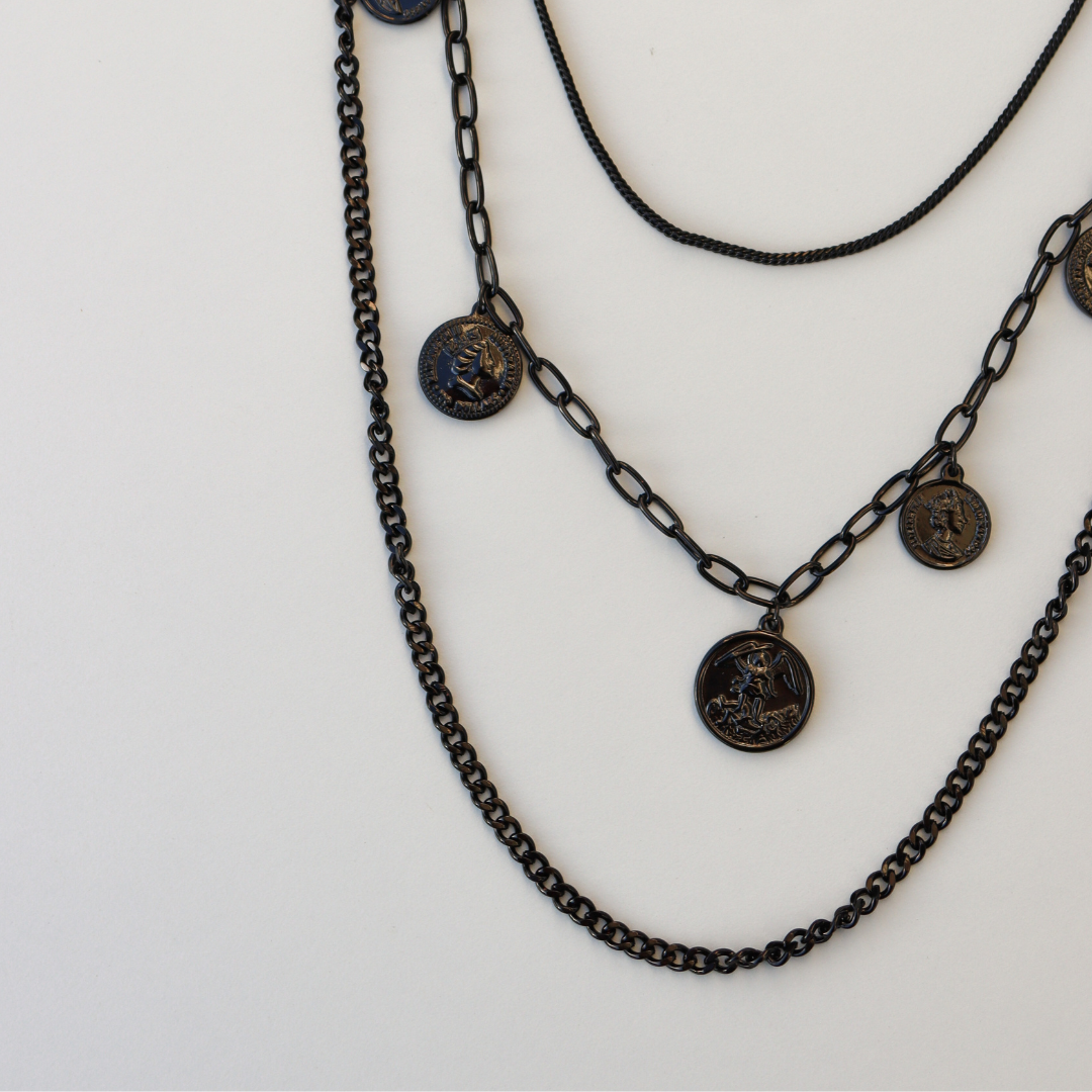Long 2025 medallion necklace