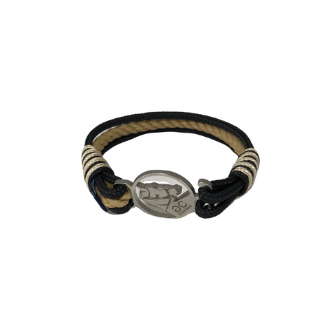 Breeze Black & Beige Rope Bracelet